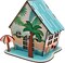 3D Diamond Painting Beach House Kit – DIY Summer House Miniature Model with Rhinestones